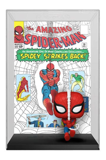 ¡Marvel Pop! Cubiertas cómicas Figura de vinilo The Amazing Spider-Man #19 9 cm