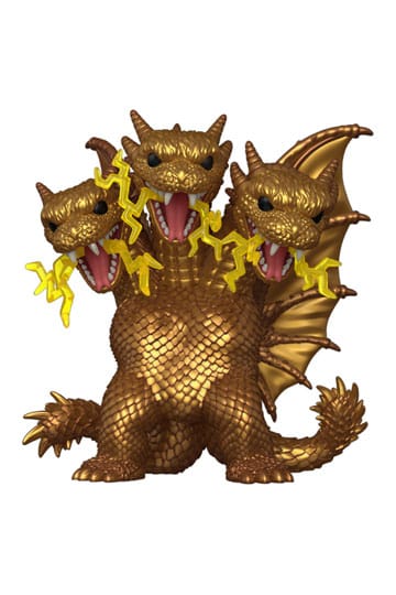 *heo Özel Sürüm* Godzilla Süper Boyutlu POP! Filmler Vinil Şekil Kral Ghidora (Elektrikli) 15 cm