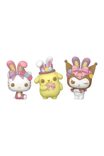Bonjour Kitty Pocket POP! Figurine en vinyle Oeuf de Pâques 3-Pack HK 4 cm
