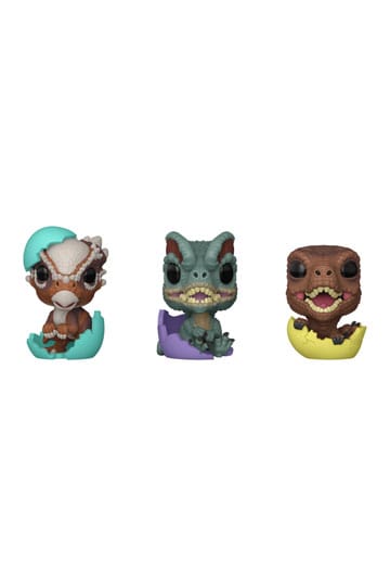 Jurassic Park Pocket POP! Vinylfigur Osterei 3er-Pack Dinos 4 cm