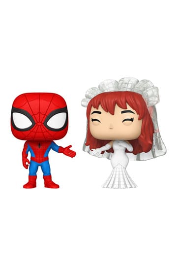 Meraviglia POP! Figure in vinile Confezione da 2 coppie di supereroi - SM e MJ 9 cm