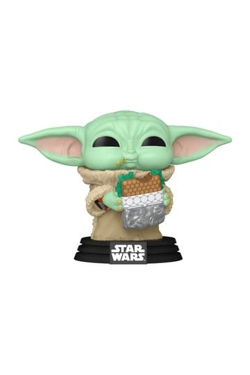 Star Wars: The Mandalorian und Grogu POP! Vinylfigur Grogu mit Sandwich 9 cm
