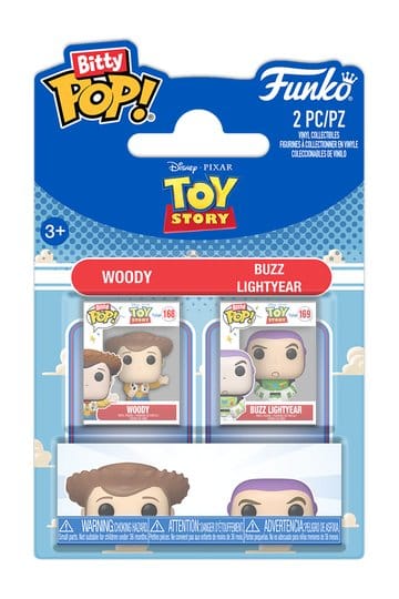 Toy Story Bitty POP! Vinyl Figures 2-Pack Woody & Buzz Lightyear 2 cm