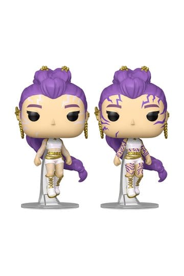 KPop Dämonenjäger POP! Animation Vinyl Figuren Rumi mit Chase (Glow) 9 cm Sortiment (6)