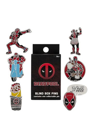 Marvel Loungefly Emalje Pins Blind Box Sortiment Deadpool (12)