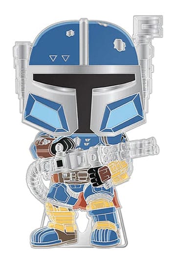 Star Wars Loungefly Pop! Emalje pin tung rustning mando 10 cm