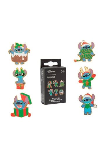Disney by Loungefly Pines esmaltados Caja ciega Stitch Holiday Display (18)
