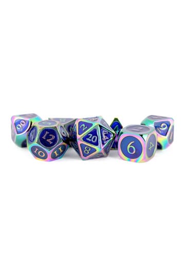 Fanrol Dice Set Rainbow Mavi Emaye (7)