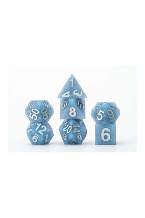 FanRoll Sharp Edge Silicone Dice Set Glacial Debris (7)