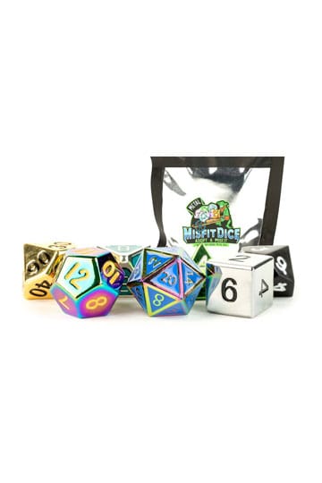 Misfit kockice Set Slijepih vrećica zaslon Metalni asortiman (12)