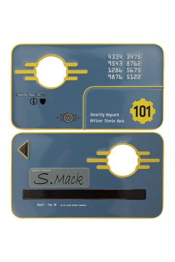 Fallout 3 Replica Vault 101 Security Keycard Edizione limitata