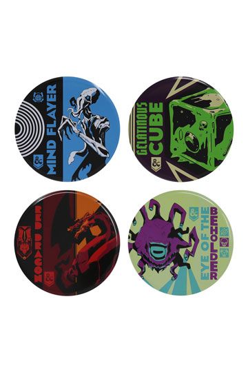 Dungeons and Dragons: Monsters Set of 4 Metal Coasters