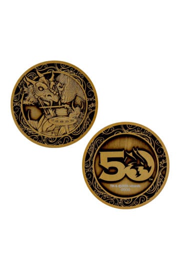 Dungeons & Dragons Collectable Coin 50th Anniversary Antique Gold Edition 4 cm