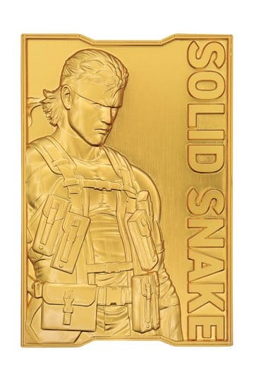Metal Gear Solid 2 Ingot Snake 24k Gold Plated Limited Edition