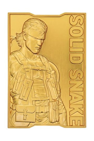 Metal Gear Solid 2 Ingot Snake 24k Gold Plated Limited Edition