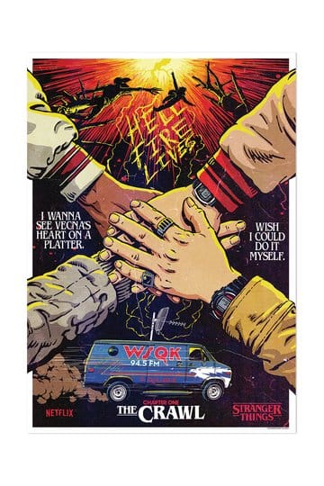 Stranger Things 5 Lámina The Crawl Edición Limitada 42 x 30 cm
