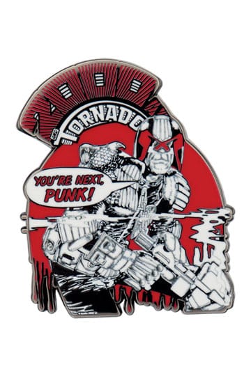 2000 AD Pin Badge Judge Dredd You're Next Punk Edizione limitata