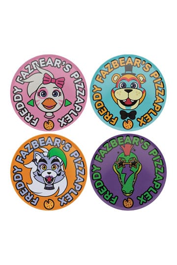 Five Nights at Freddy's Coaster 4-Pack Printed Drinks