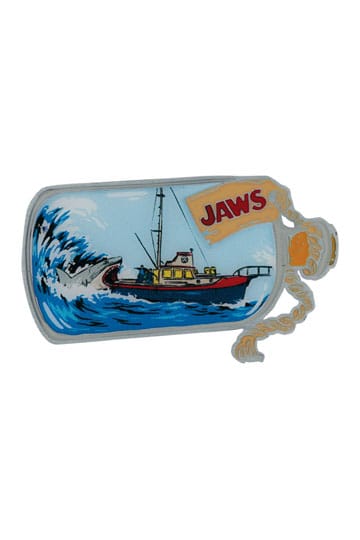 Jaws Pin Badge 50th Anniversary Ship in Bottle