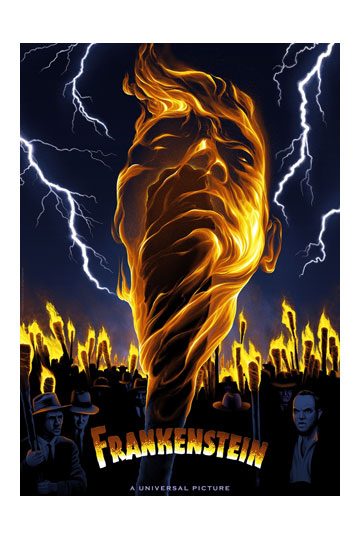 Universal Monsters Art Print Frankenstein Limited Edition 42 x 30 cm