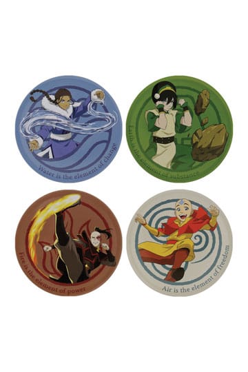 Avatar The Last Airbender Coaster 4-Pack