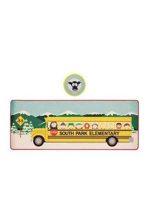 South Park Schreibtischunterlage und Untersetzer-Set, Grundschulbus