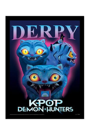 KPop Demon Hunters Collector Print Framed Poster Derpy