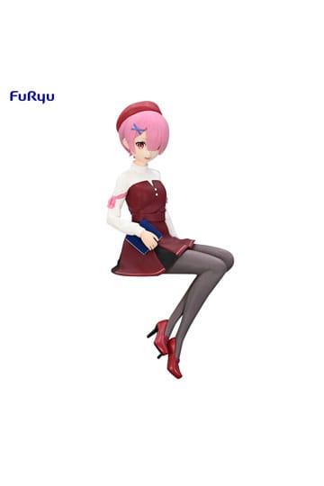 Re: Zero commençant la vie dans un autre monde nouilles stopper PVC Statue Ram Book Girl Ver. 14 cm