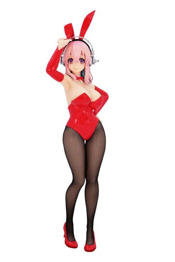 Super Sonico BiCute Bunnies PVC Statue Super Sonico Red Ver. 28 cm