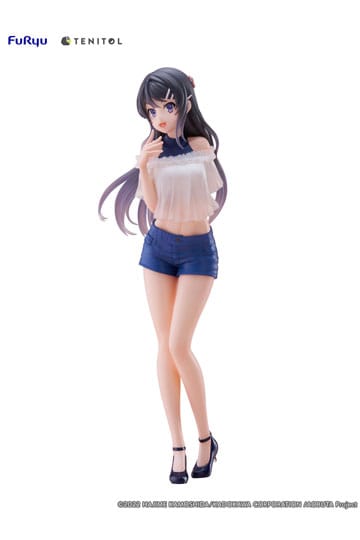 Rascal drømmer ikke om Bunny Girl Senpai Tenitol PVC Statue Mai Sakurajima 31 cm