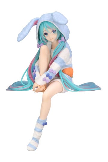 Hatsune Miku zatvarač za rezance PVC statua Hatsune Miku Rabbit Ear Hood Pidžama Plava Boja Ver. 14 cm