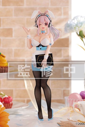 Super Sonico BiCute Bunnies Estatua de PVC Camarera Color azul claro Ver. 28cm