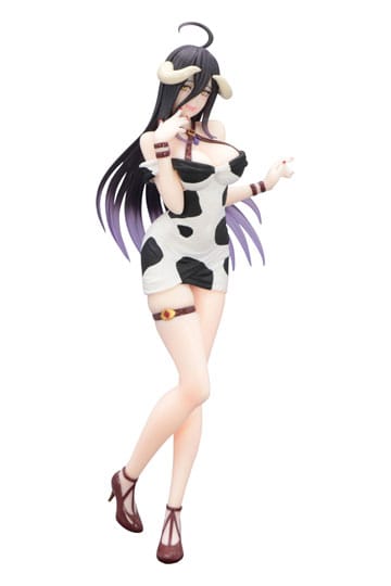 Overlord Trio-Try-iT PVC Statue Albedo Mini Dress Cow Pattern Ver. 21 cm