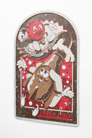 Targa in metallo di Fallout Pubblicità vintage 30 x 45 cm