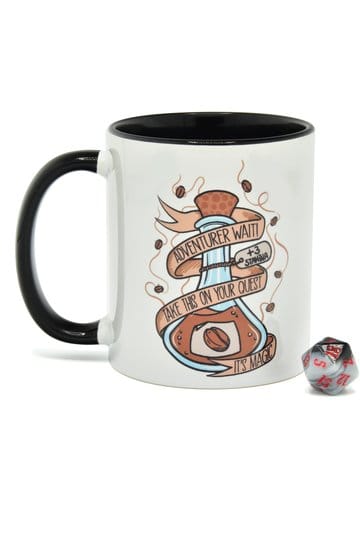 Glassstaff Geschenkset Tasse & Würfel D20 Kaffeetrank