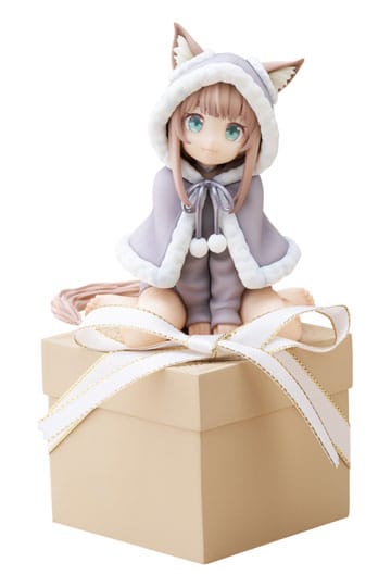 Min kat er en Kawaii Girl -statue til stede Kinako 15 cm