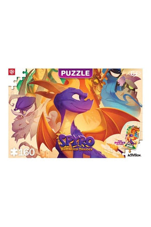 Spyro hat Trilogy Kids Puzzle Heroes (160 Stücke) wieder entzündet.