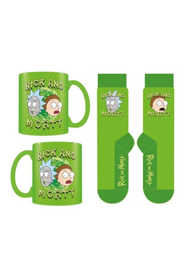 Rick och Morty Mug & Socks Set