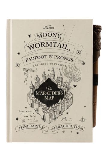 Carnet Premium A5 Harry Potter avec carte du maraudeur léger