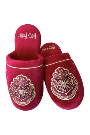 Harry Potter Slippers Hogwarts Gold on Burgundy EU 38-41