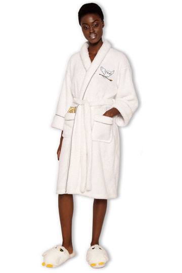 Harry Potter Ladies Fleece Bathrobe Hedwig