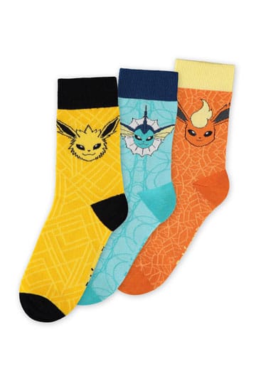 Pokémon Socks 3-Pack Eevee Evolution 39-42