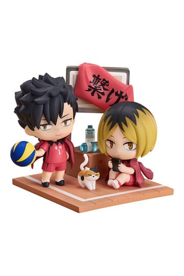 Haikyu!! Qset Mini-Figure 2-Pack Tetsuro Kuroo & Kenma Kozume 9 cm