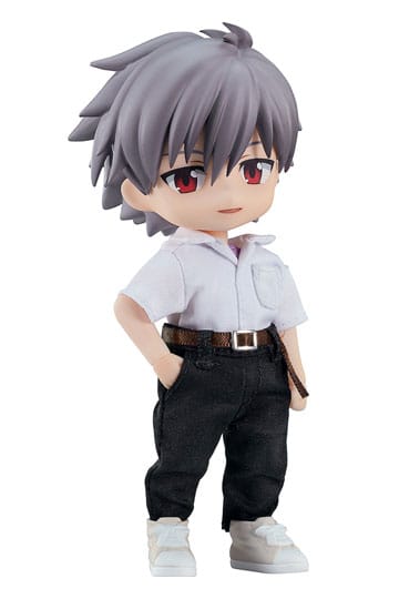 Ombyggnad av Evangelion Nendoroid Doll Actionfigur Kaworu Nagisa 14 cm