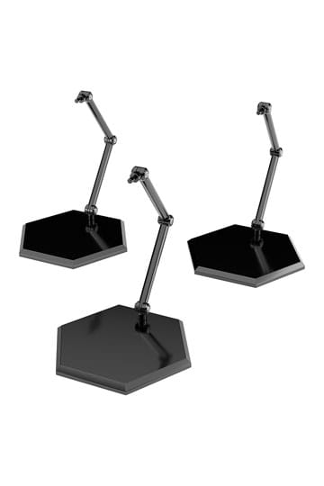 Il semplice supporto Mini Nendoroid Altro per mini figure e modelli Confezione da 3 tipi esagonali neri