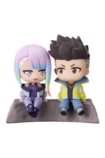 Cyberpunk: mini-figure di Edgerunners Qset a 2 pacchetti David & Lucy-to the Moon 8 cm