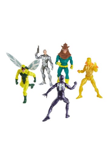 Örümcek Adam Marvel Legends Action Şekil 5 Pack Örümcek Adam, Silvermane, İnsan Sinek, Erimiş İnsan, Razorback 15 Cm