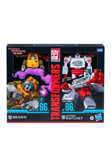 The Transformers: The Movie Studio Series Deluxe Class Action Figure 2-Pack Brawn & Autobot Ratchet 11 cm