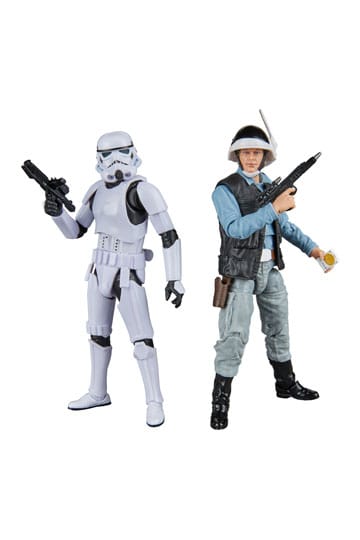 Yıldız Savaşları Bölüm IV Black Serisi Aksiyon Şekil 2 Pack Rebel Trooper & Stormtrooper 15 cm