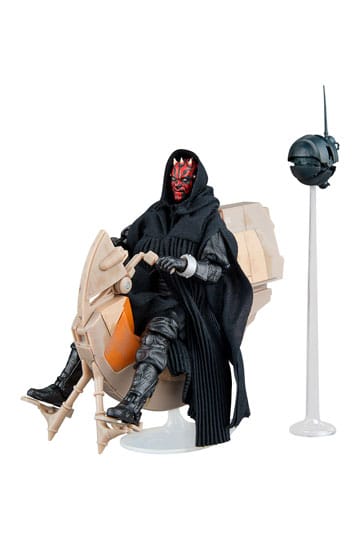 Vehículo Star Wars Episodio I Black Series con figura de acción Darth Maul y Sith Speeder 25º aniversario
